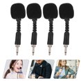 thumbnail image 1 of OULII 4Pcs Recording Microphone Black Plastic for Microphone Use in Back to School, 1 of 8