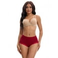thumbnail image 4 of Unique Bargains High Waisted Tummy Control Briefs 2XL Red, 4 of 6