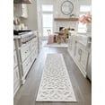 thumbnail image 2 of My Texas House Irongate 1'11" X 7'6" Runner Natural Damask Outdoor Rug, 2 of 7