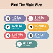 The Honest Company Clean Conscious Baby Diapers Size 5 (27+ lbs) Hypoallergenic Fragrance Free 66 Count