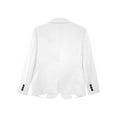 thumbnail image 4 of iiniim Boys Classic Fit Sport Blazer Long Sleeve Lapel Suit Jacket Single Breasted Outerwear Coat White 12, 4 of 7
