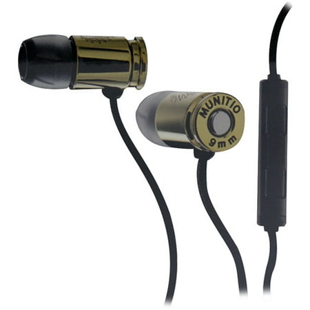 UPC 617885000041 product image for Munitio NINES Tactical Earphones with 3 Button Mic Control, Gold | upcitemdb.com