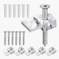 thumbnail image 4 of 20Pc Mirror Holder Clips Glass Retainer Clips Kit Mirror Hanging Kit, 4 of 7