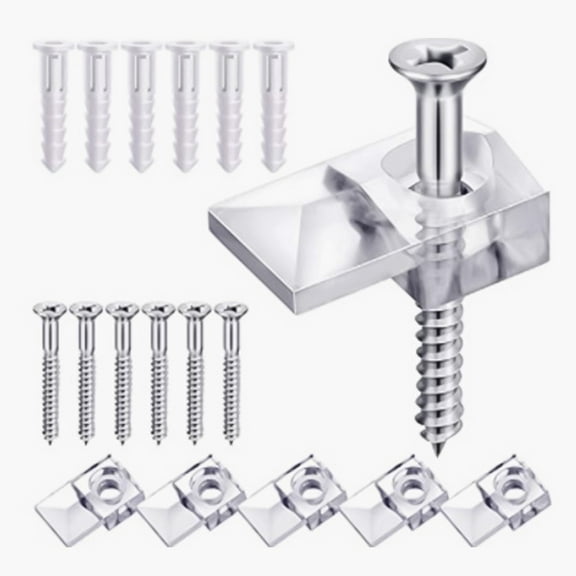 Sturdy Mirror Mounting Clips Set Of 20 Easy Installation And Secure Hold Fangkenuo