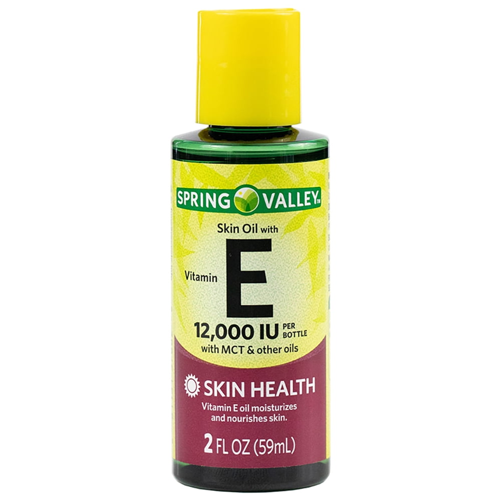 Spring Valley Vitamin E Oil with Keratin For Skin Health, 12000 IU, 2