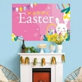 thumbnail image 6 of HongHeng 59x35 inch Happy Easter Backdrops Cloth Happy Hanging Wall Banner Bunny Grassland Eggs Photography Background for Easter Spring Party Decoration Happy Easter Sign, 6 of 6