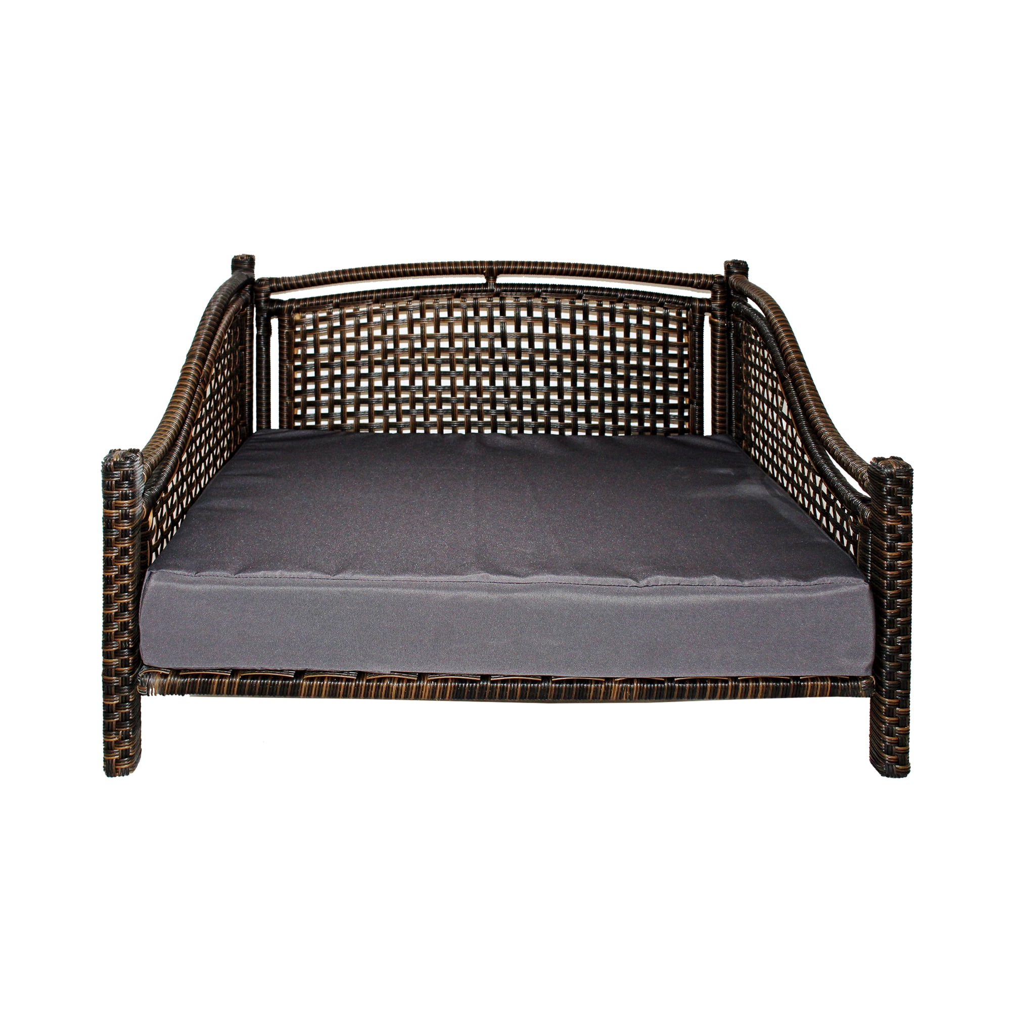 Iconic Pet Maharaja Rattan Pet Daybed â€“ Indoor/Outdoor