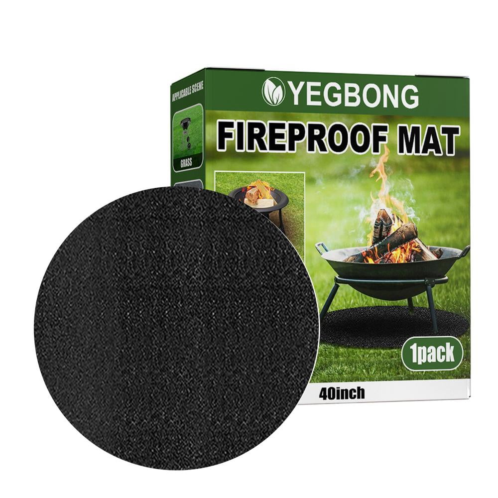 IMSHIE Fire Pit Mat Under Grill Mats for Outdoor Grill Round Deck Patio