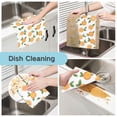 thumbnail image 2 of Yayeee 6 Pack Kitchen Dish Cloths for Washing Dishes Soft Absorbent Microfiber Towels, Orange, 2 of 9