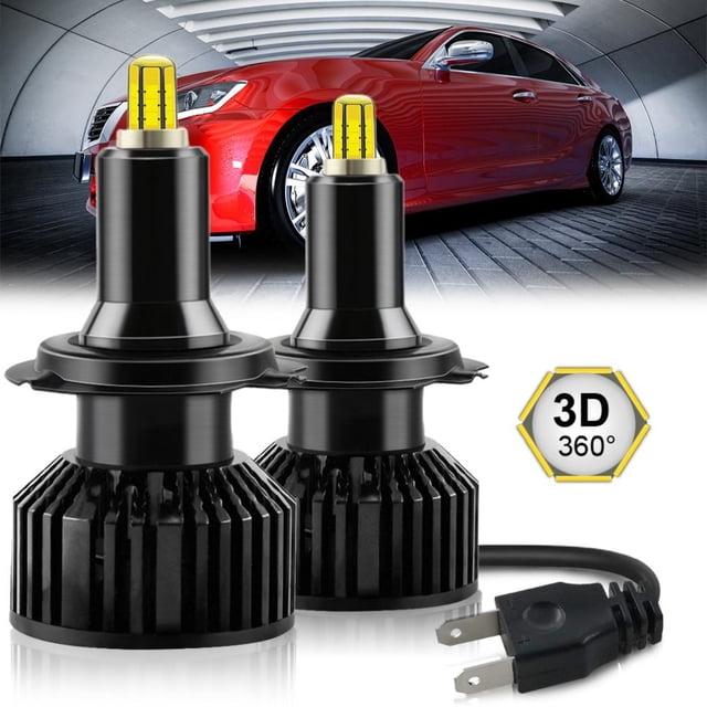 Faros Delanteros Led De 6 Lados Para Coche 60W 18000Lm Impermeables 360 Grados Luces De Repuesto Para Coche,H8/H9/H11 H7 9005 9006 9012 Minnieouse VI012533-01