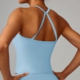 thumbnail image 4 of uvwlwu Women's Y-Back Workout Tank Top Built-In Shelf Bra Sleeveless Stretchy Breathable Yoga Running Gym Activewear,S, 4 of 6