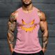 thumbnail image 1 of Camiseta sin mangas de cuello redondo para hombre, con estampado de Halloween, cuello redondo, estilo informal, deportiva, para hombre, 1 of 5
