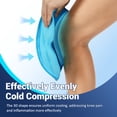 thumbnail image 3 of Envoltura de hielo para rodillas Comfytemp 3D, gel reutilizable para lesiones, 3 of 7