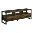 thumbnail image 2 of James 3-drawer Composite Wood 60" TV Stand Dark Pine, 2 of 5