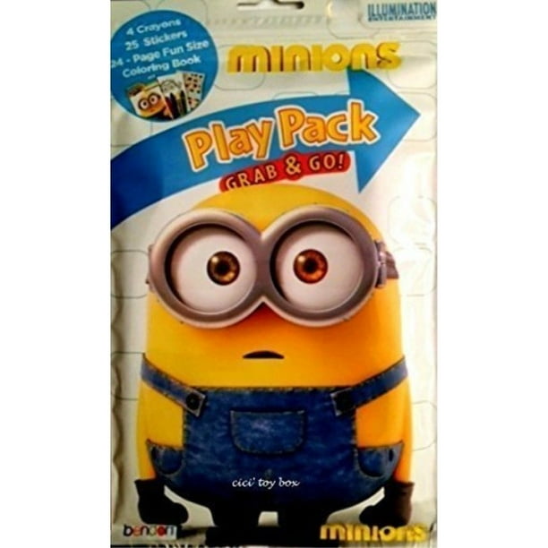 Download Minions Movie Play Pack: Crayons Stickers & Coloring Book - Walmart.com - Walmart.com