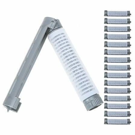 RAGUPEL 16 Pcs Bangs Hair Roller Curlers Rollers Pin Blow Miss Grey