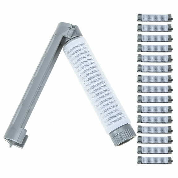 RAGUPEL 16 Pcs Bangs Hair Roller Curlers Rollers Pin Blow Miss Grey