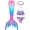 Pattern CX22, variant on 2026 Girls Swimming Mermaid Tail 4 Pcs Sets Kids Mermaid Swimwear