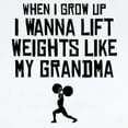 thumbnail image 2 of CafePress - Lift Weights Like My Grandma Body Suit - Baby Light Bodysuit, Size Newborn - 24 Months, 2 of 4
