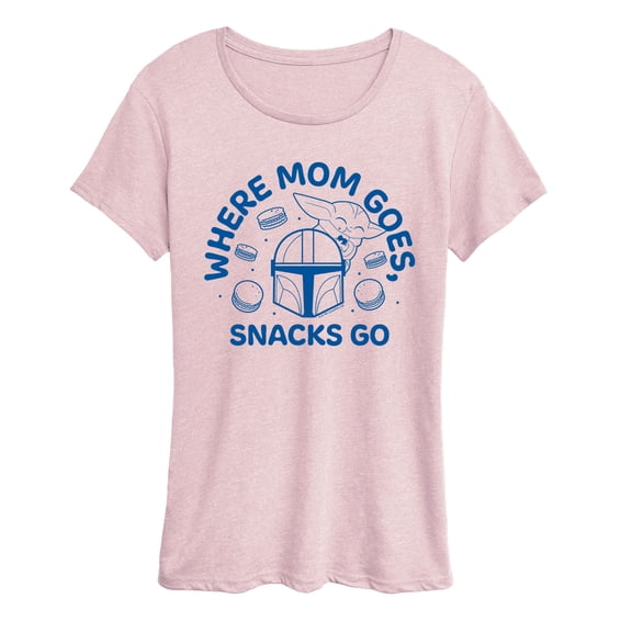 Star Wars - Where Mom Goes Snacks - Women's Short Sleeve Graphic T-Shirt
