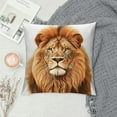 thumbnail image 2 of MLJA Lion Head Lumbar Throw Pillow Cover Decorative Bedroom Living Room Face Wild Animal Rectanglar Cushion Case for Bed Sofa Couch, 2 of 5