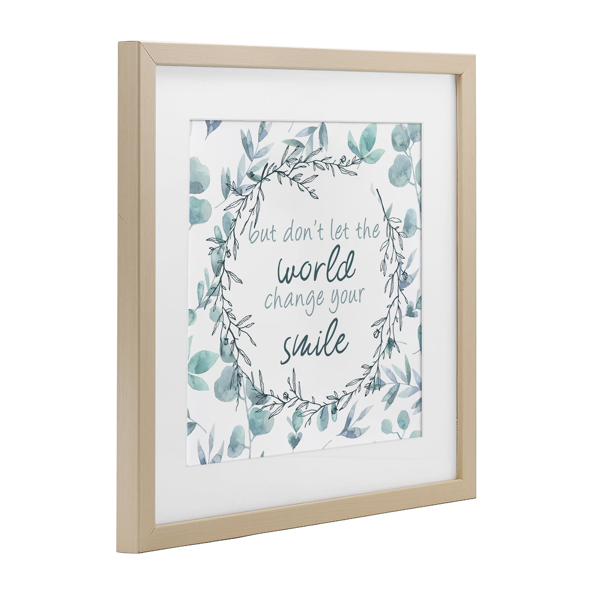 Stupell Industries Don't Let The World Change Birch Framed Print Under Glass, design by Kim Allen