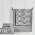 thumbnail image 2 of Modern Threads Oxford 6-Piece Yarn Dyed Adult Cotton Bath Towel Set, Gray, 2 of 20
