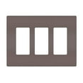 thumbnail image 2 of Legrand radiant Screwless Wall Plates for Decorator Rocker Outlets, 3-Gang, Brown, RWP263, 2 of 10