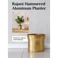 thumbnail image 6 of Hammered Aluminum Planter, Large, Pack 1, 6 of 7