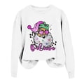 thumbnail image 4 of Sgkm Plus Size Womens Sweatshirt Vintage Christmas Print Cozy Festive Design Oversized Shirts for Women Top Sunny Outings XL White, 4 of 4