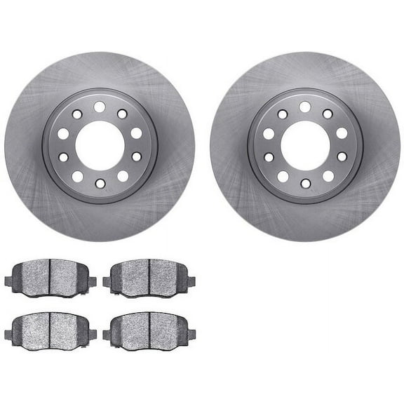 Rear Brake Pad and Rotor Kit - Compatible with 2015 - 2017 Chrysler 200 - Dynamic Friction