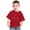 Red, variant on naisibaby Toddler Boys Girls Solid Color Round Neck T-Shirt, Kids Love Printed Short Sleeve Cotton Casual Daily Top Black 7-8 T