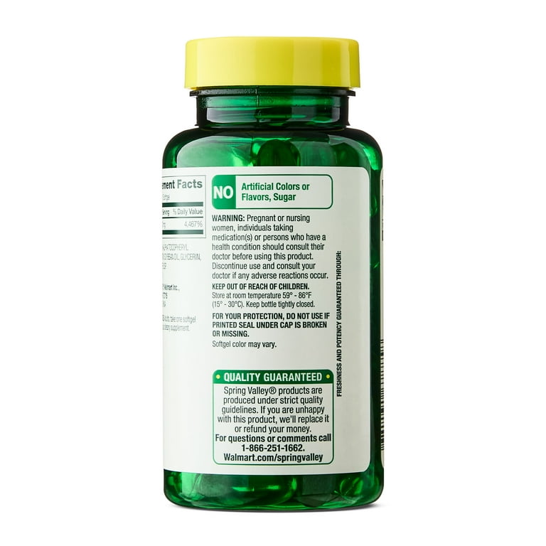 Spring Valley Extra Strength Vitamin E Supplement D-Alpha