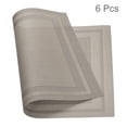thumbnail image 3 of Uxcell 450x300mm Woven Table Place Mats PVC Light Brown 6 Pack, 3 of 5