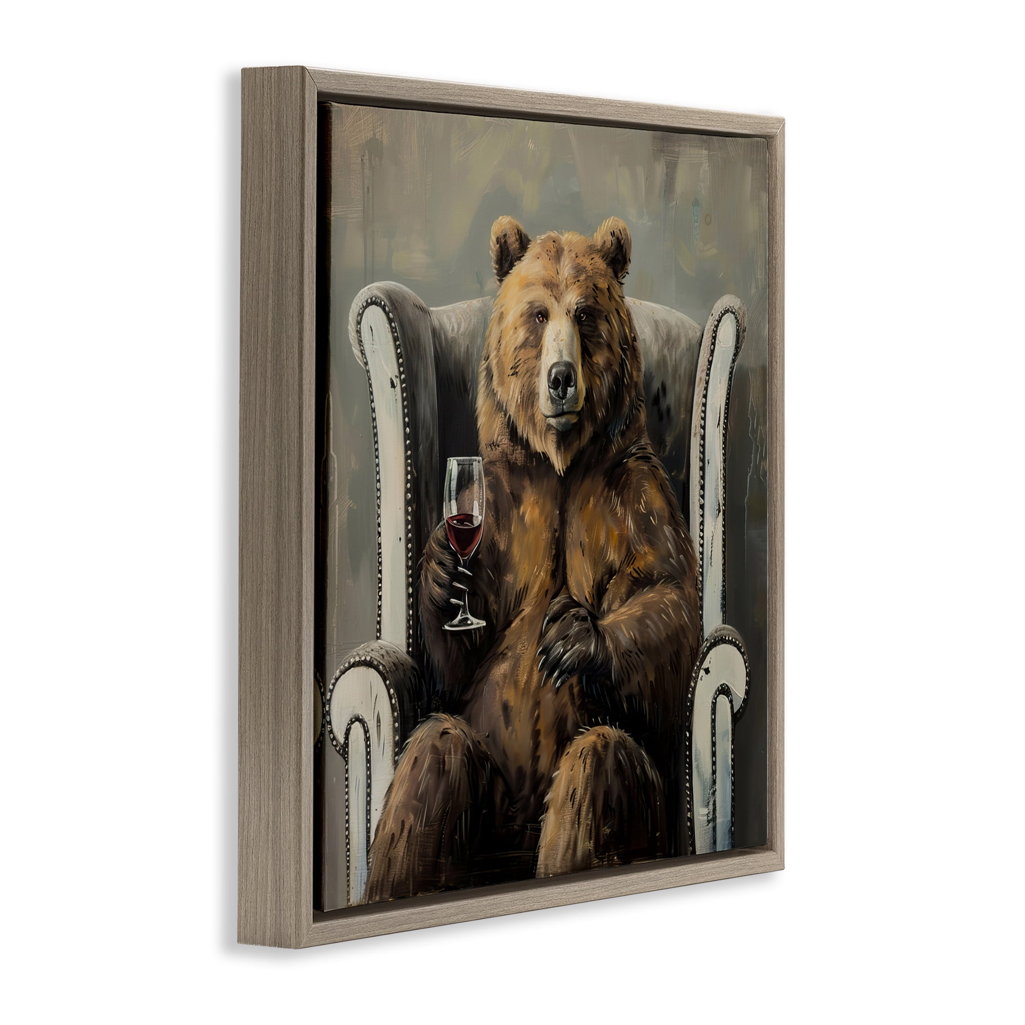 Stupell Industries It Was A Rough Day Brown Framed Floater Canvas Wall Art, design by Tina LeCour