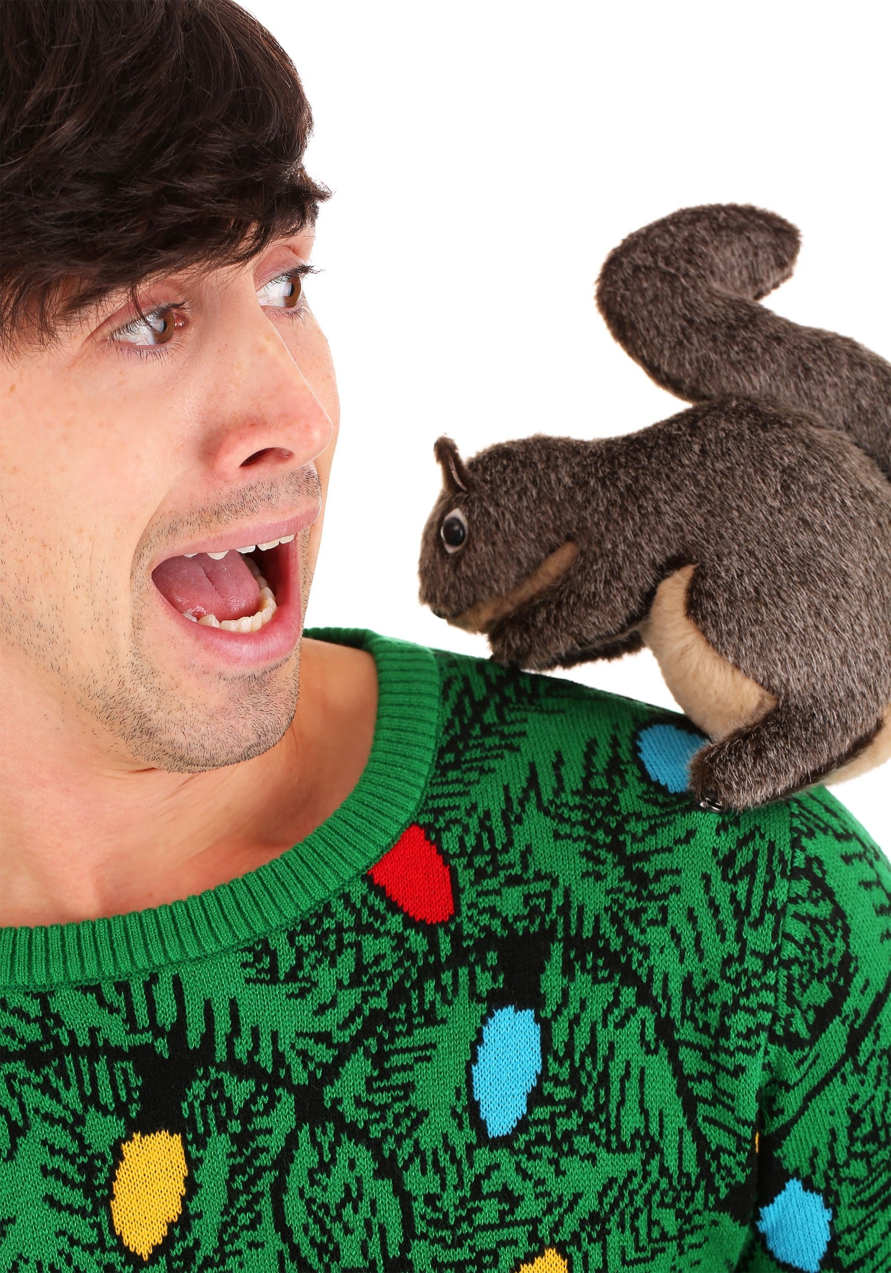 Adult 3D Squirrel in the Christmas Tree 