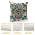 thumbnail image 4 of Qinduosi Boho Throw Pillow Covers Persian Carpet Double Sided Soft Pillow Case Cushion Cover Pillowcase for Couch Sofa Bed Decorative (Green) White, 4 of 5