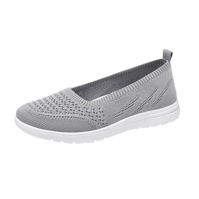 2025 Women's Spring and Summer Low Shoes for Women Casual Mesh Perforated Breathable Casual Shoes for Women Slip on with Arch Support Shoes A Slip on Solid Color Shoes