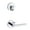 Silver, variant on Kwikset 971HFLRDT-26 Single Cylinder Interior Halifax Lever Trim with Round Rose Bright Chrome Finish