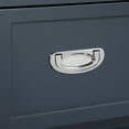 thumbnail image 4 of Benjara Sely Tall Dresser Chest, 5 Drawers, Navy Blue Wood Nickel Ring Handles, 4 of 6