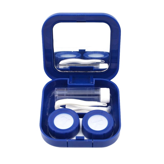 AJGRHE All In Glasses Care Kit Holder For Lens And Secure Storage Blue
