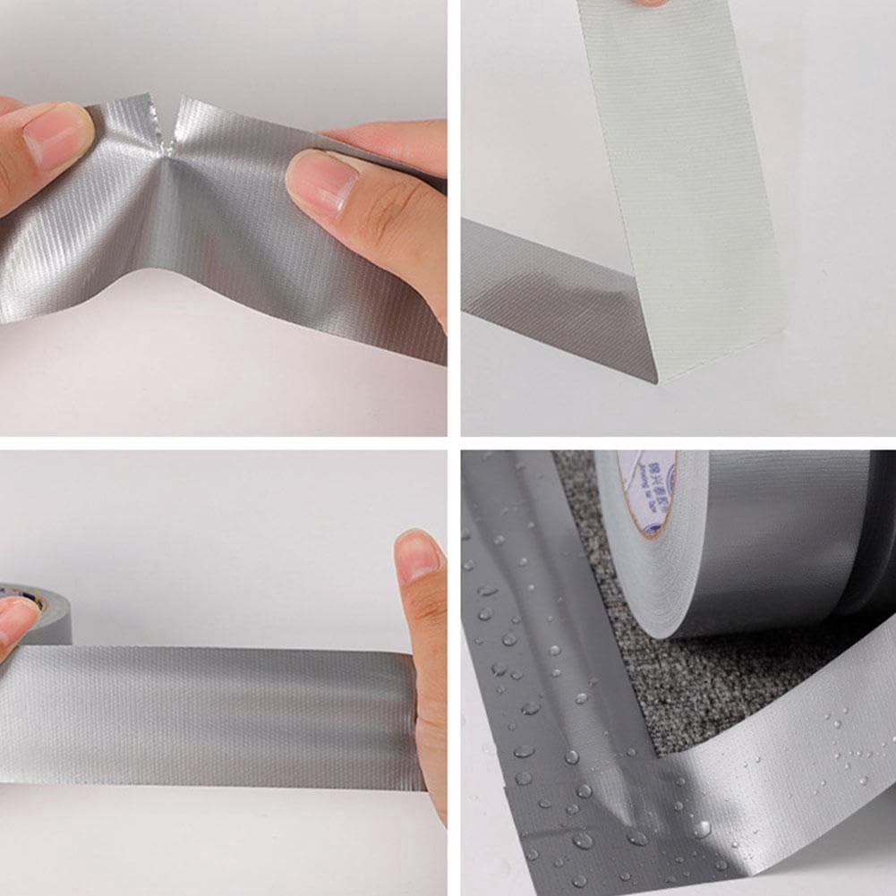 XD4-Grey Duct Tape Heavy Duty, Tear by Hand with No Residue Strong Adhesive Duct Tape, Waterproof Strong Industrial Max for General-Purpose Use, Home Repairing, DIY Work, Auto Repair*04