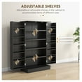 thumbnail image 5 of Kitchen Pantry Cabinet, Freestanding Food Storage, 5-Tier Shelves, Black, 5 of 9