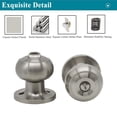 thumbnail image 5 of Probrico Privacy Interior Door Knobs Bed and Bath Handles Keyless Sain Nickel Locksets, 6 Pack, 5 of 7