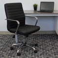 thumbnail image 2 of Scranton & Co Chaise de Bureau Pivotante Moderne en Similicuir Noire, 2 of 8