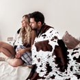 thumbnail image 4 of Cow Print Blanket Flannel Fleece Twin Size Blankets and Throws Fuzzy Lightweight Warm Cozy Black Cow Blankets Soft Microfiber Couch Sofa Throw Blanket Gift for Adults All Seasons 60" x 80", 4 of 6