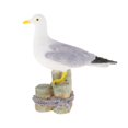 thumbnail image 2 of Figurita de resina de la Estatua de la gaviota, decoración náutica, tema rústico de la playa náutica interior al aire libre, decoración del hogar de - 32x15x33cm Los 32x15x33cm Sunnimix Estatua de gaviota, 2 of 8