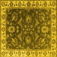 thumbnail image 1 of Ahgly Company Indoor Square Oriental Yellow Industrial Area Rugs, 6' Square, 1 of 4