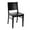 Black, variant on Flash Furniture Commercial Grade Solid Wood Dining Chair with Curved Backrest and Black Finish