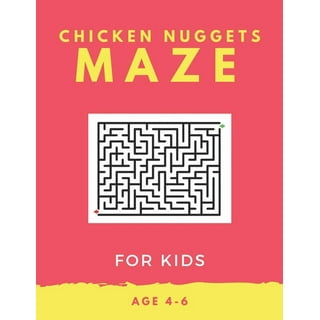 Kids Chicken Nugget Mazes Age 4-6: A Maze Activity Book for Kids